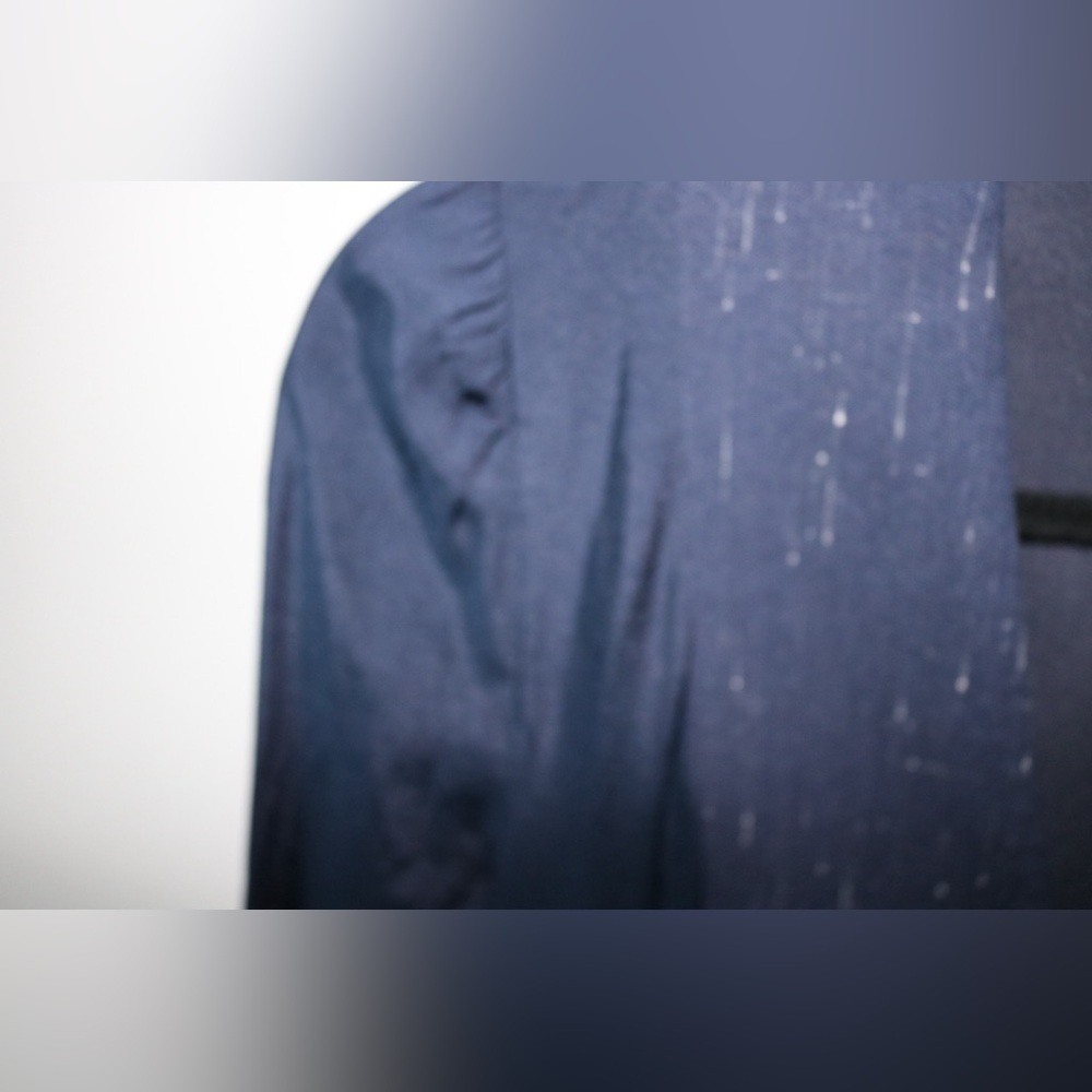 Rebecca Taylor Navy Cross Hatch Dress- Size 12 - Picture 8 of 11